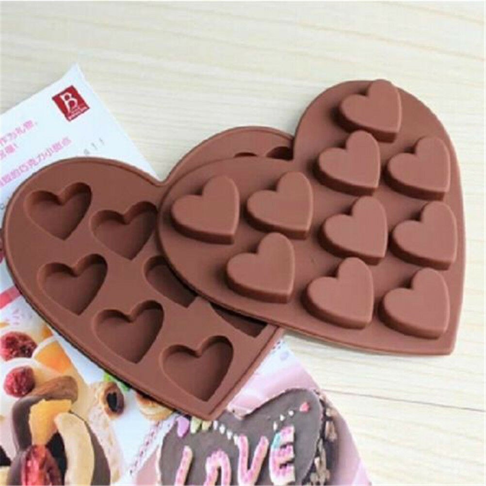 Heart Shape Silicone Cake Mold DIY Chocolate Soap Molds Cake Decorating F.l8