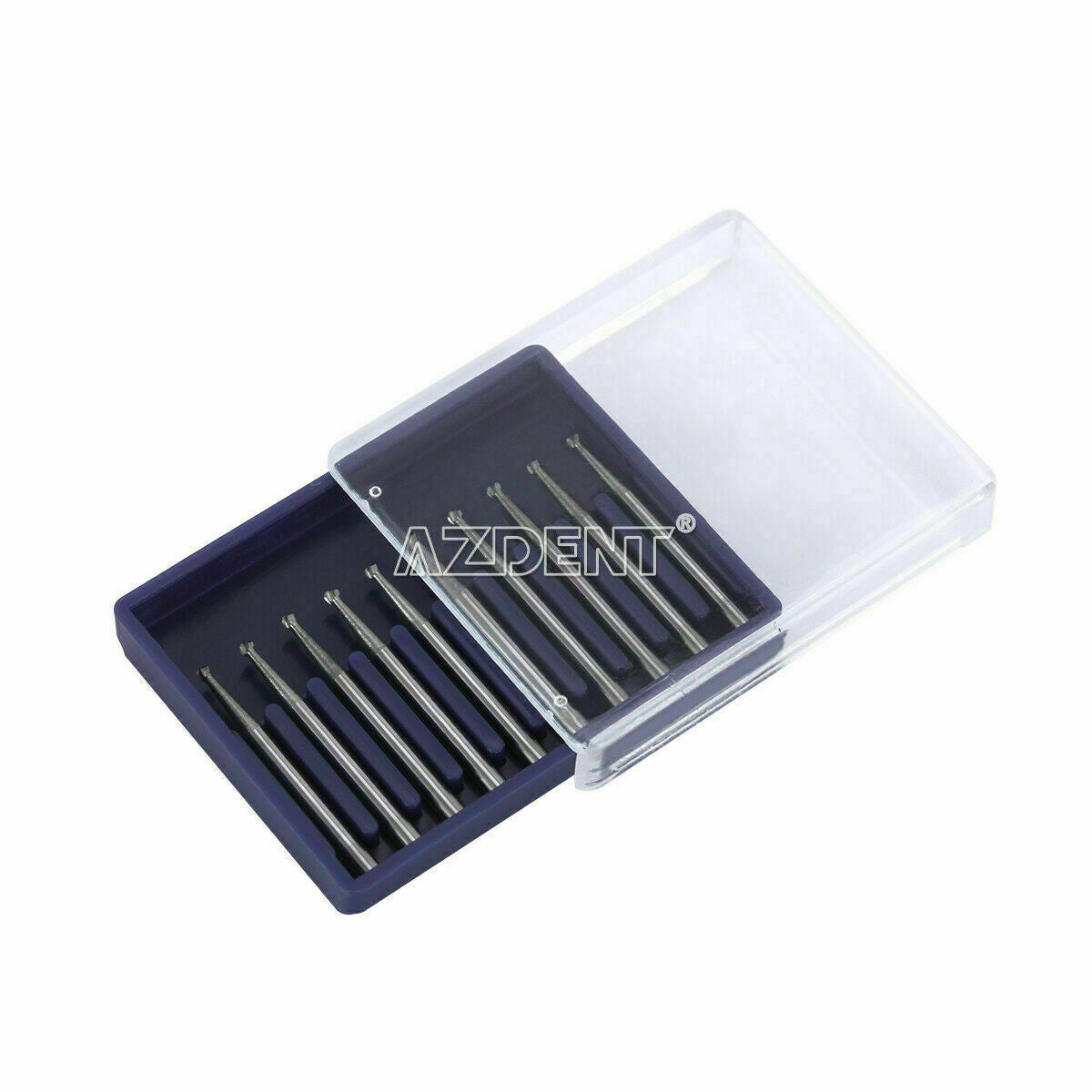 10 Packs Dental Tungsten Carbide Bur Round type for High Speed Handpiece