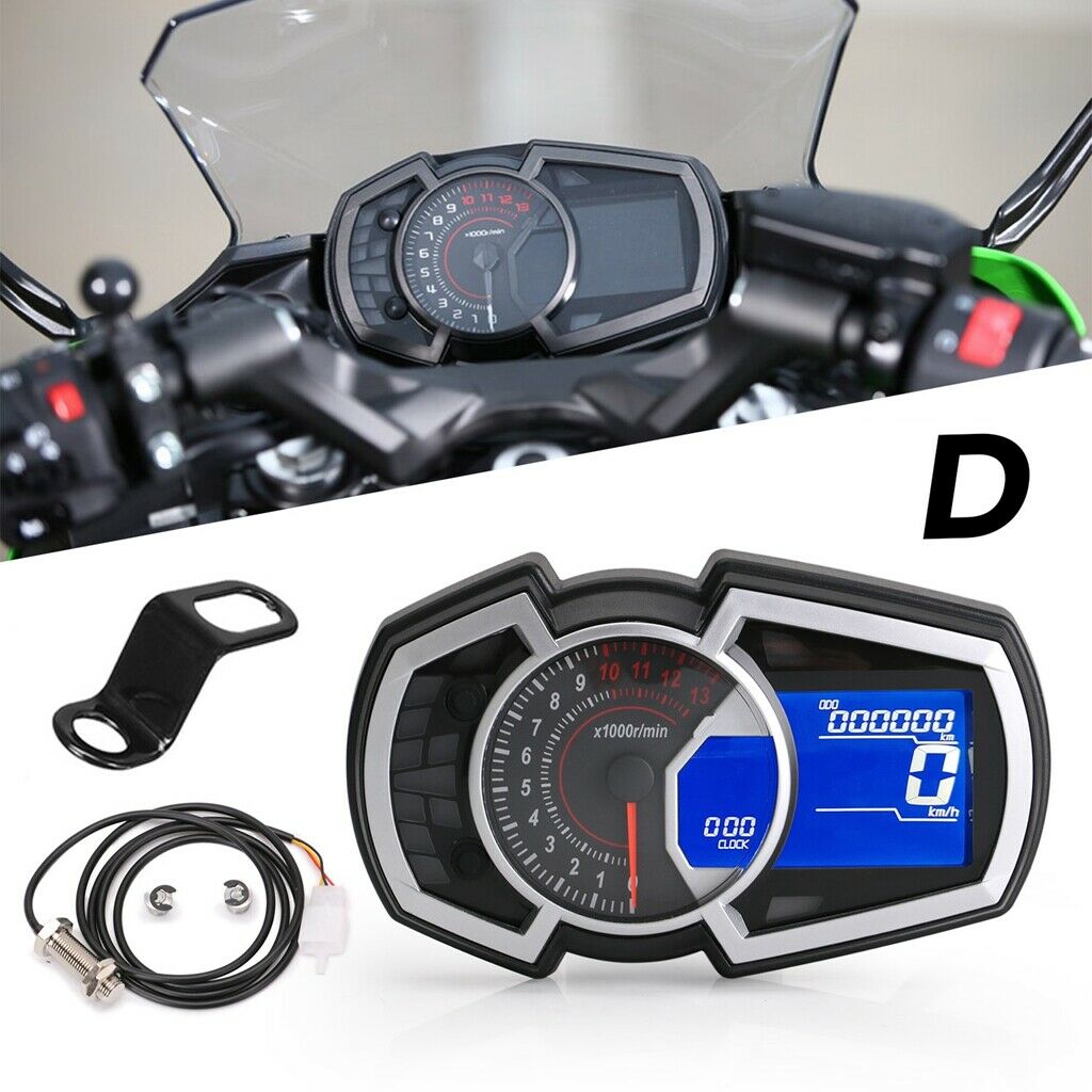 Universal Motorcycle Odometer Speed Fuel Gauge Motorcycle Instrument Speedometer