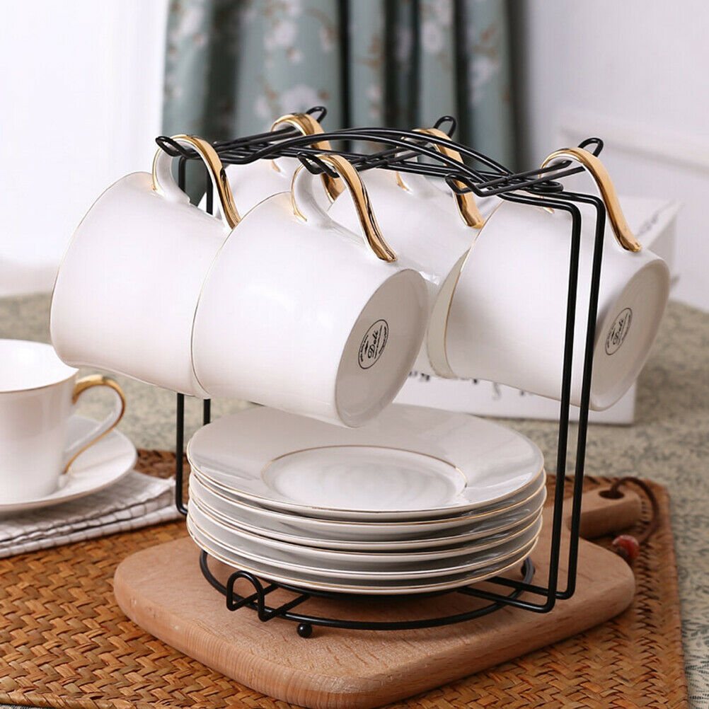 1PCS Tea Cups Display Stand Stainless Steel Drying Rack Anti-rust Cups Holder
