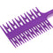 Salon 3-Way Weaver Weaving Comb Hair Dyeing Sectioning Highlighting Purple