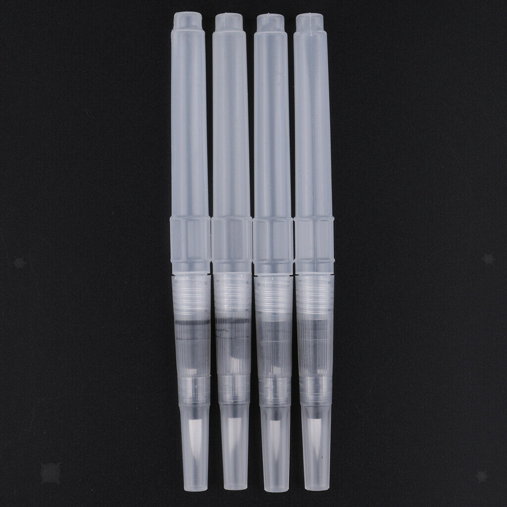 4 Pieces Portable Paint Brush Water Color Brush Watercolor Brush Pen Medium