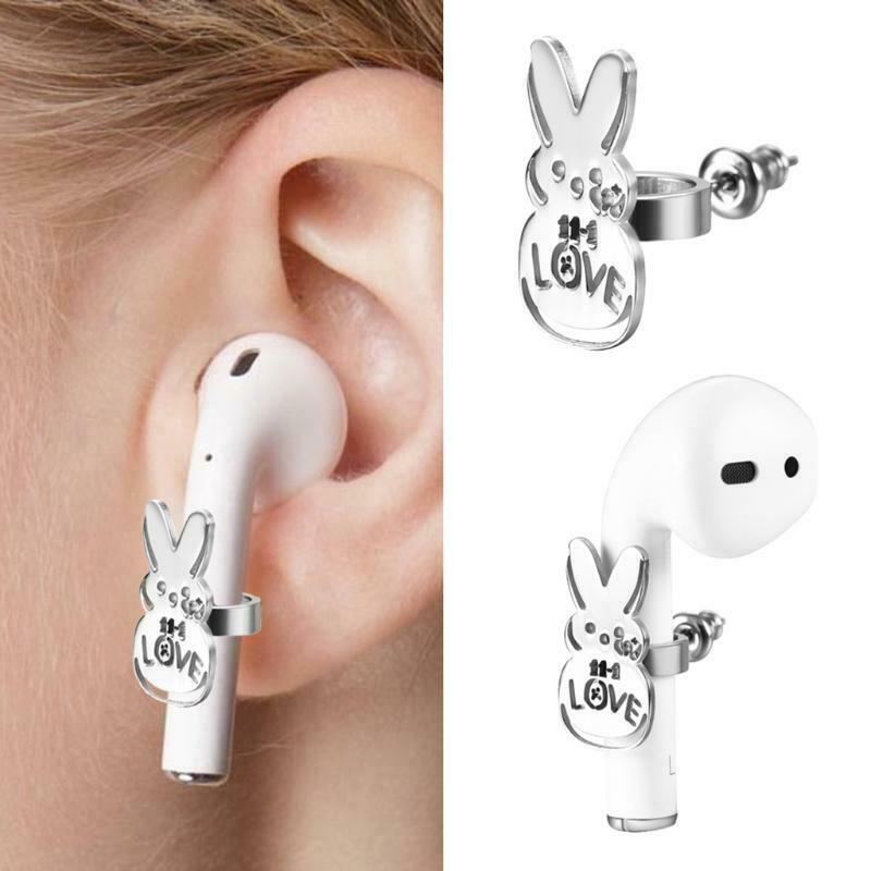 1 Pair Stainless Steel Anti Lost Earring Earphone Earbuds Connector