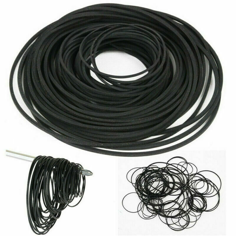 50x Mix Universal Cassette Tape Machine Belts Assorted Common Square Rubber Belt
