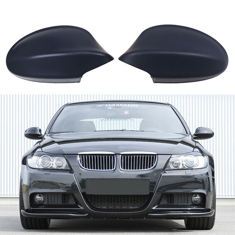 Pair LH RH Door Side Rear View Mirror Cover Cap For BMW E90 E91 328i 328xi 335xi