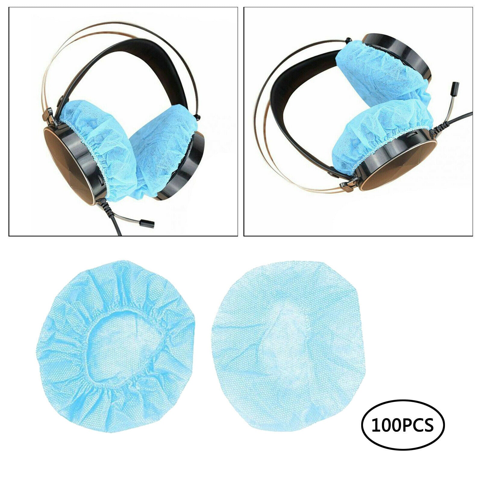 Disposable Hygienic Sanitary Earpad Covers for Small Headphones and All SuperEar