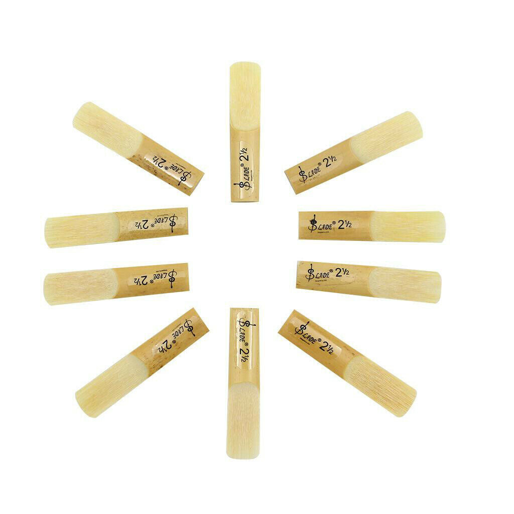 10x Clarinet Traditional Reeds Set Strength 2.5 DIY Accessory Musical Gifts