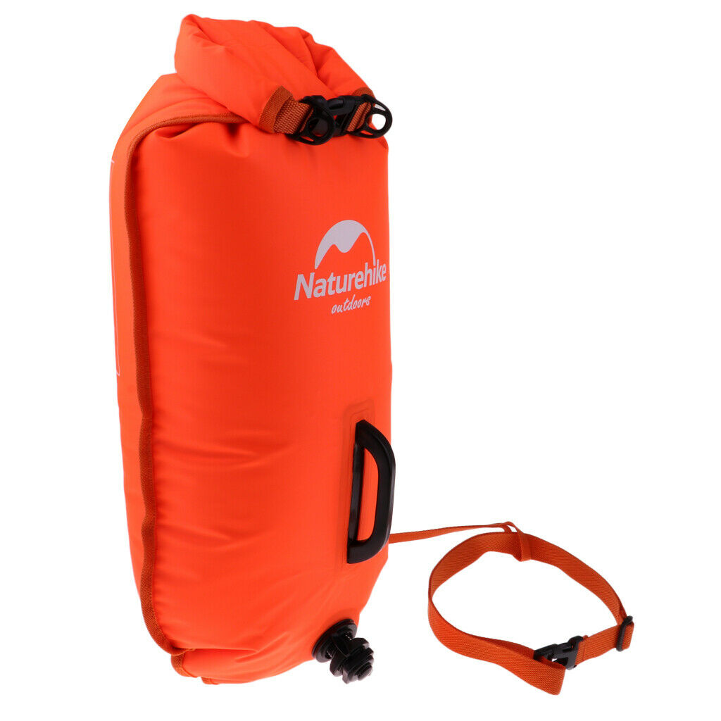 Open Water Sea Safety Swim Buoy Floating Aid Swimming Dry Bag Tow Float Orange