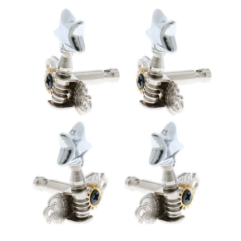 4x Guitar Tuning Peg Machine Head for Ukulele Replacement Parts Star-shaped
