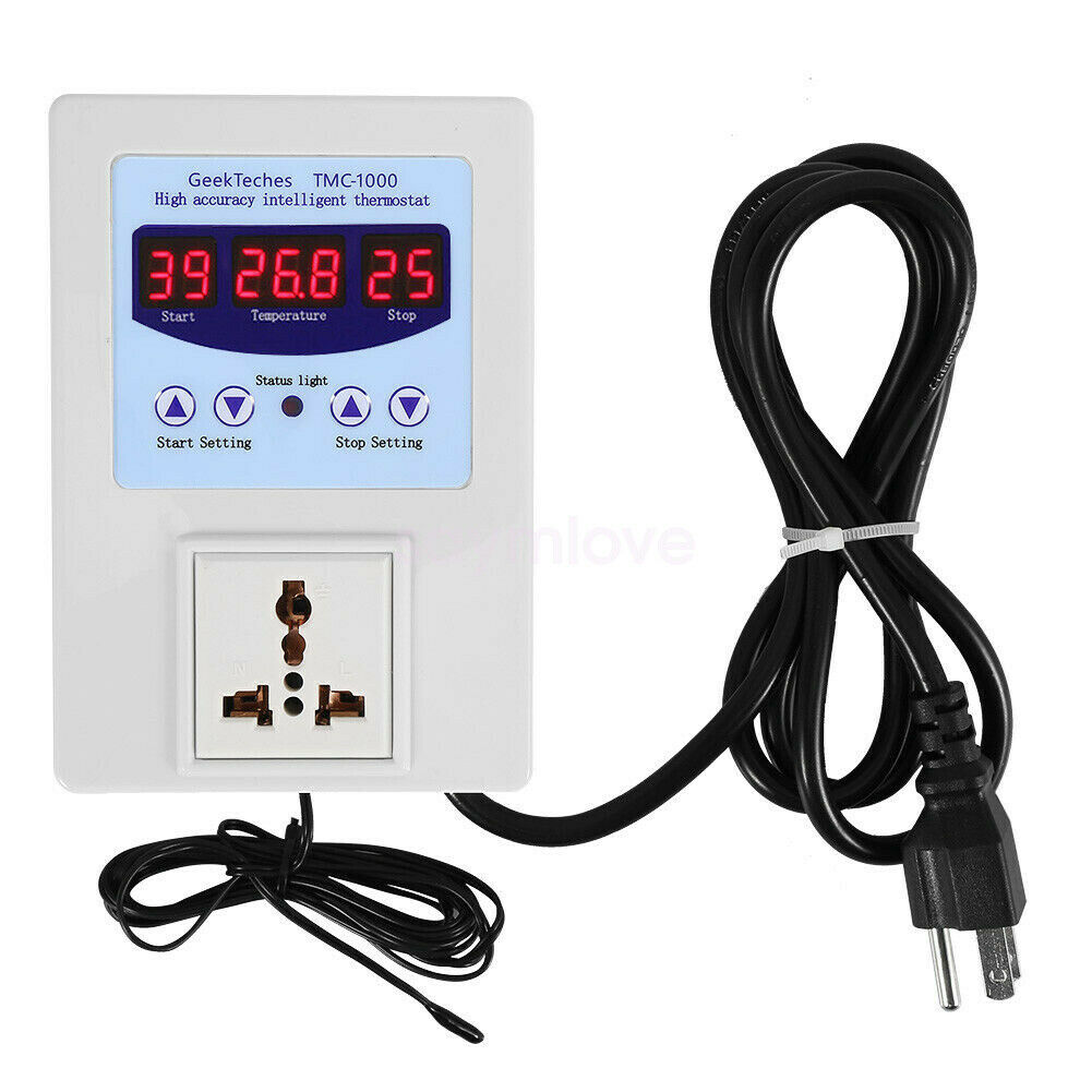 Digital Temp Controller 110V 220V Temperature Sensor Thermostat Switch TMC-1000