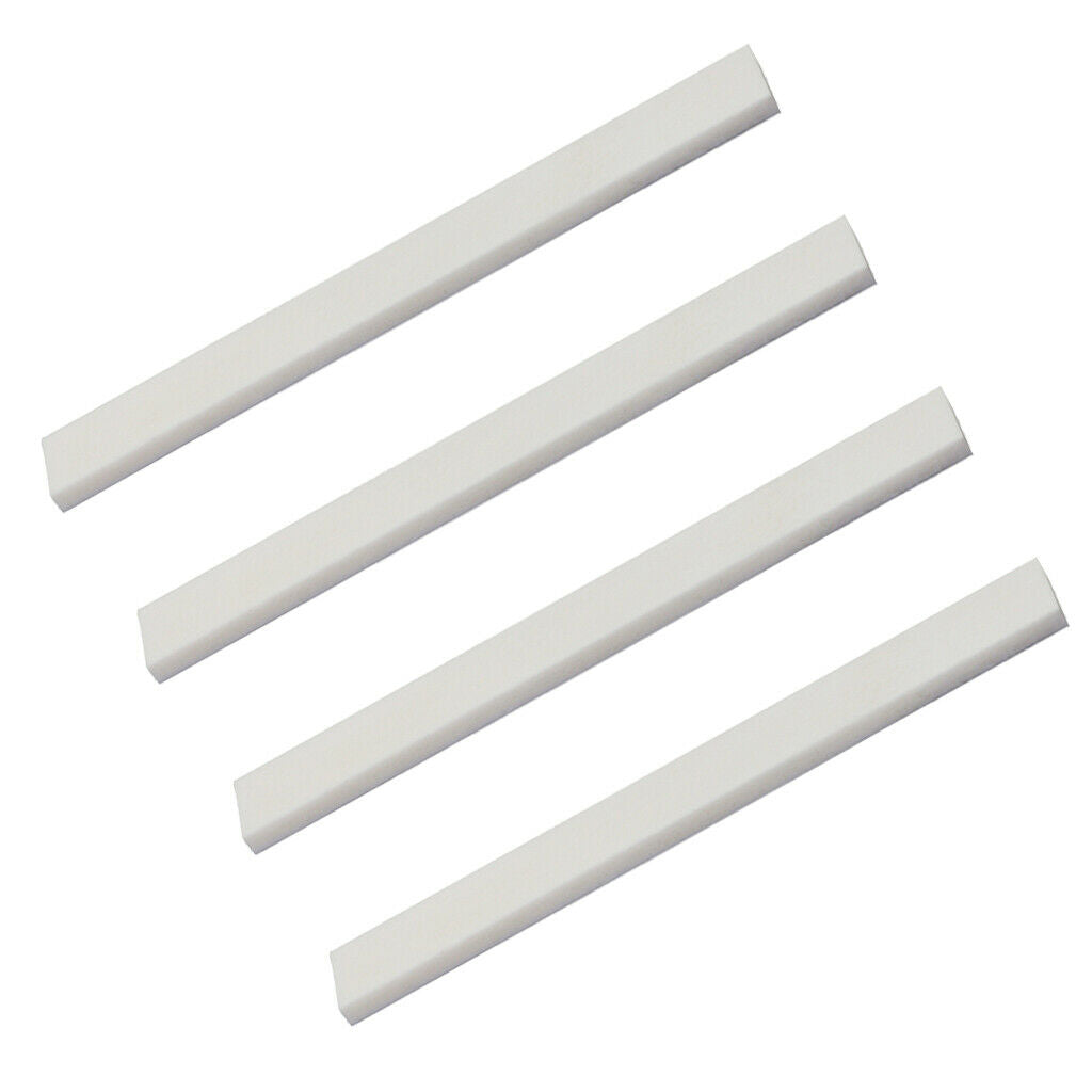 4 x Cattle Bone UNFINISHED Bridge Saddle for Guitar Replacement Ivory 80mm