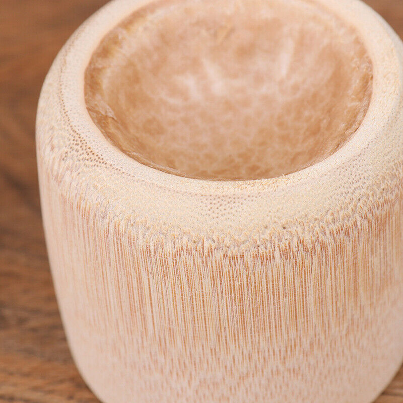 Natural Pure Handmade Bamboo Toothbrush Cups Water Cup Round Sourced Tea Cups_DD