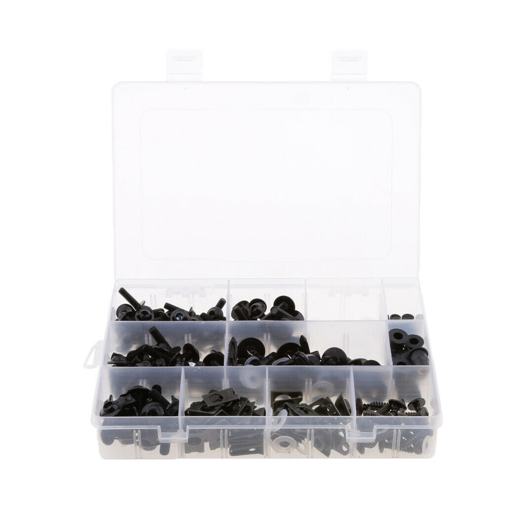251x fairing screws, bike fairing screw caps -Black