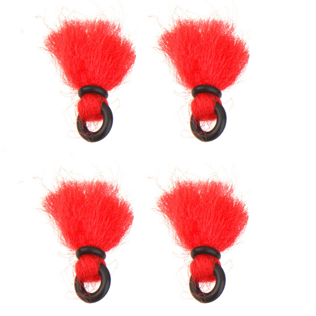 Lot Of 4 Pcs. Red Nylon Strike Indicators Floats Accessories