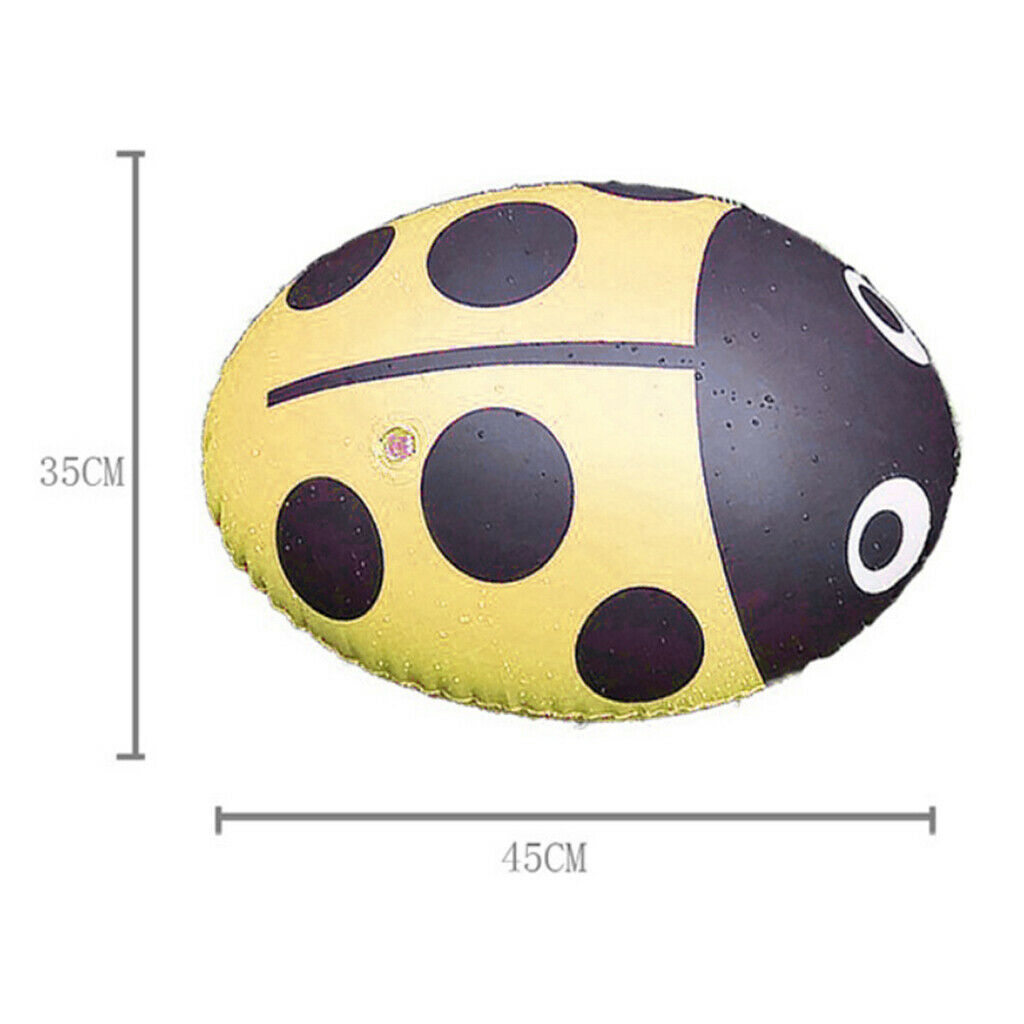 Inflatable Swimming Air Bag Float Buoy Gasbag Ladybug Flotation Ball Yellow