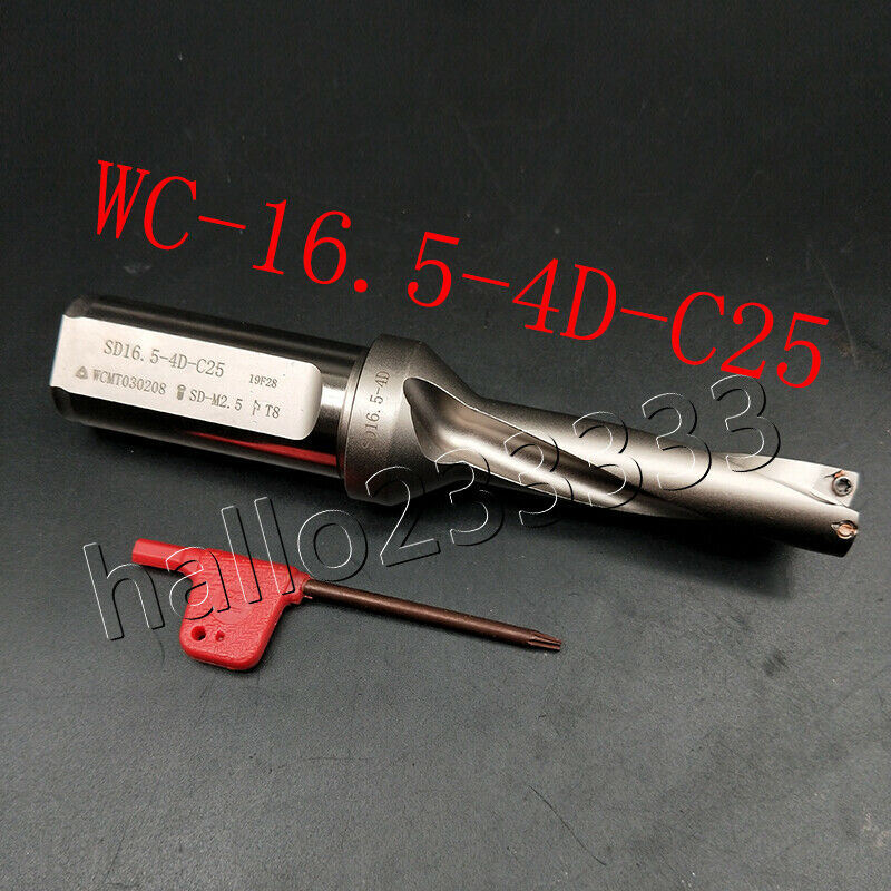 Φ16.5-4D-C25 U Drill 16.5mm-4D indexable drill bit for WCMT030208 CNC insert