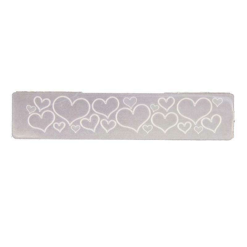 Heart Plastic Embossing Folder Stencil Template DIY Craft Making Scrapbooking