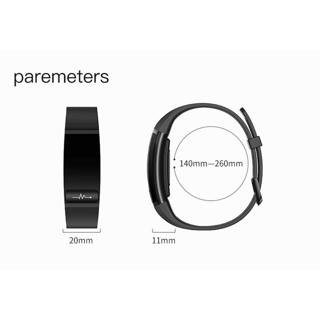 Smart Watch Tracker Body Temperature Blood Pressure Heart Rate IP67 Yellow