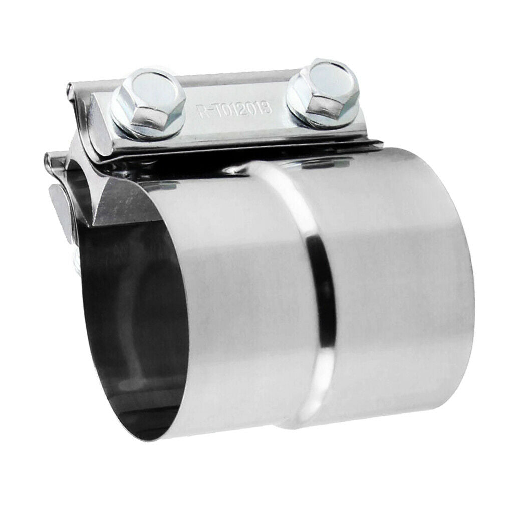 2 Pieces Stainless Steel 2.25'' Turn to 2.5" Exhaust Lap Joint Band Clamp