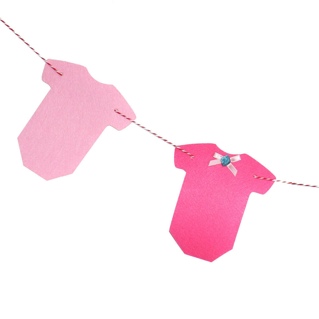 Clothes Banner Baby Shower Garland Birthday Party Home Hanging Decor 5 Flags