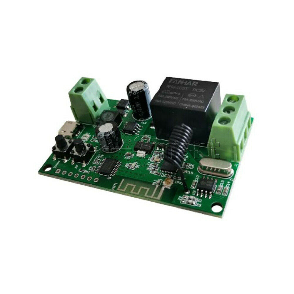 DC 5-32V Single Jog + Self-locking WiFi Relay Module eWelink APP 433Mhz 10A