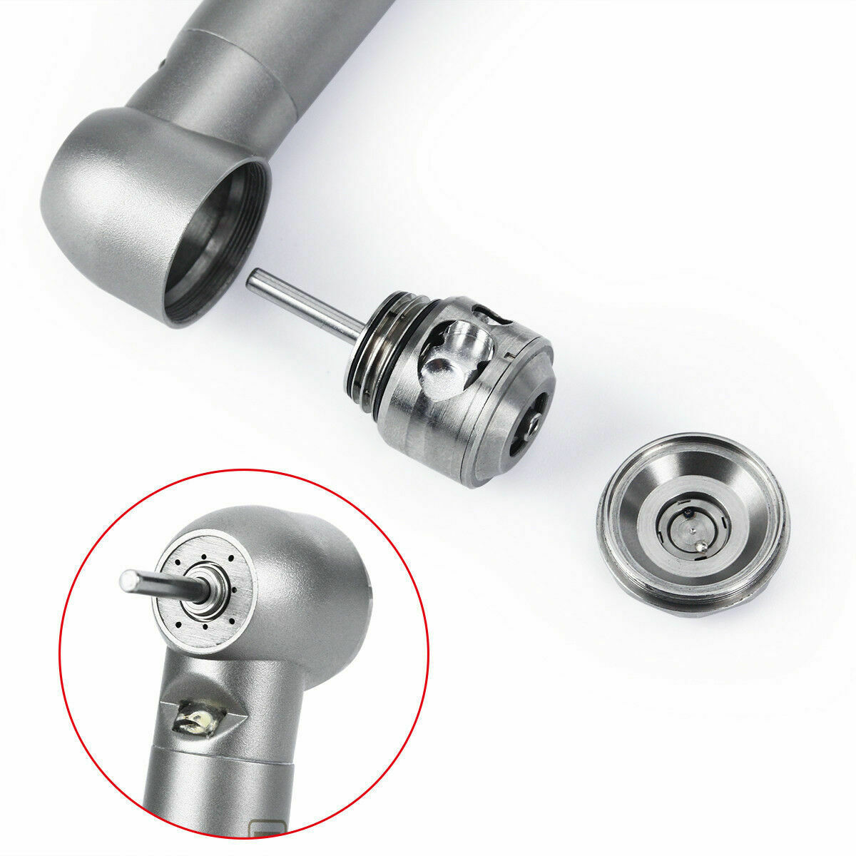 2 X Dental Self-Generator LED High Speed Handpiece Quick Coupler 4Spray 4H