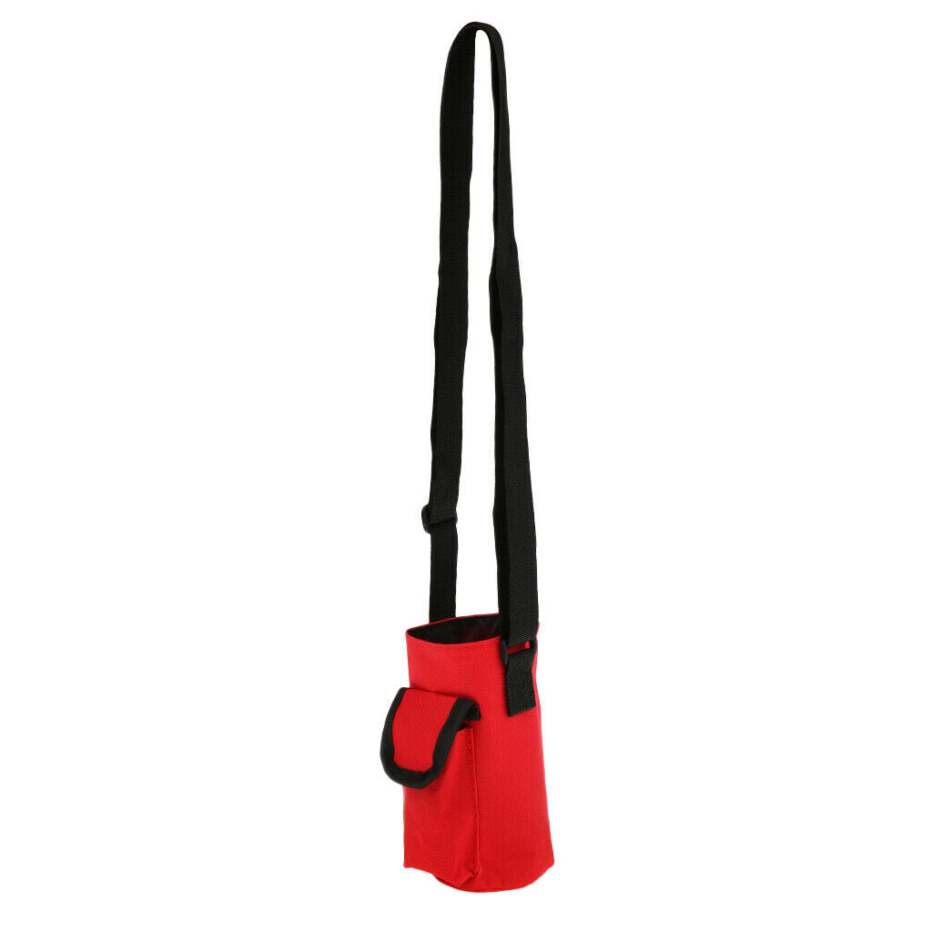 waterproof bottle holder carrying bag with pocket red