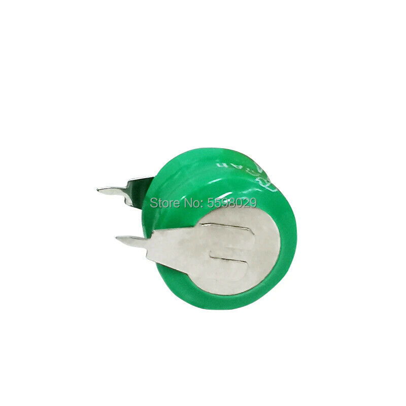2pcs Button Cell 80mAh 2.4V Ni-MH Rechargeable Battery With Welding Pins (L