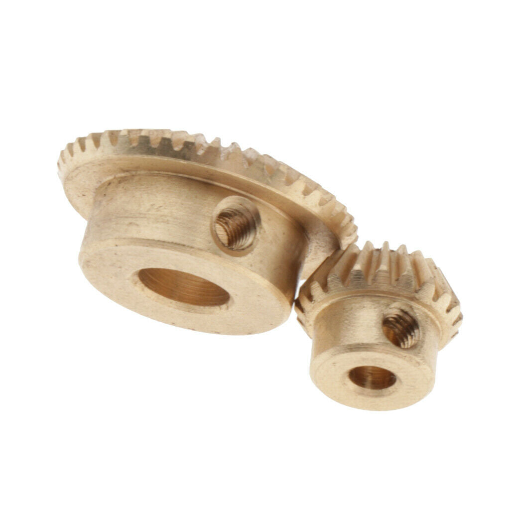 2Pieces 0.5 Modulus Copper Bevel Gear Bevel Wheel Heavy Duty Accessories
