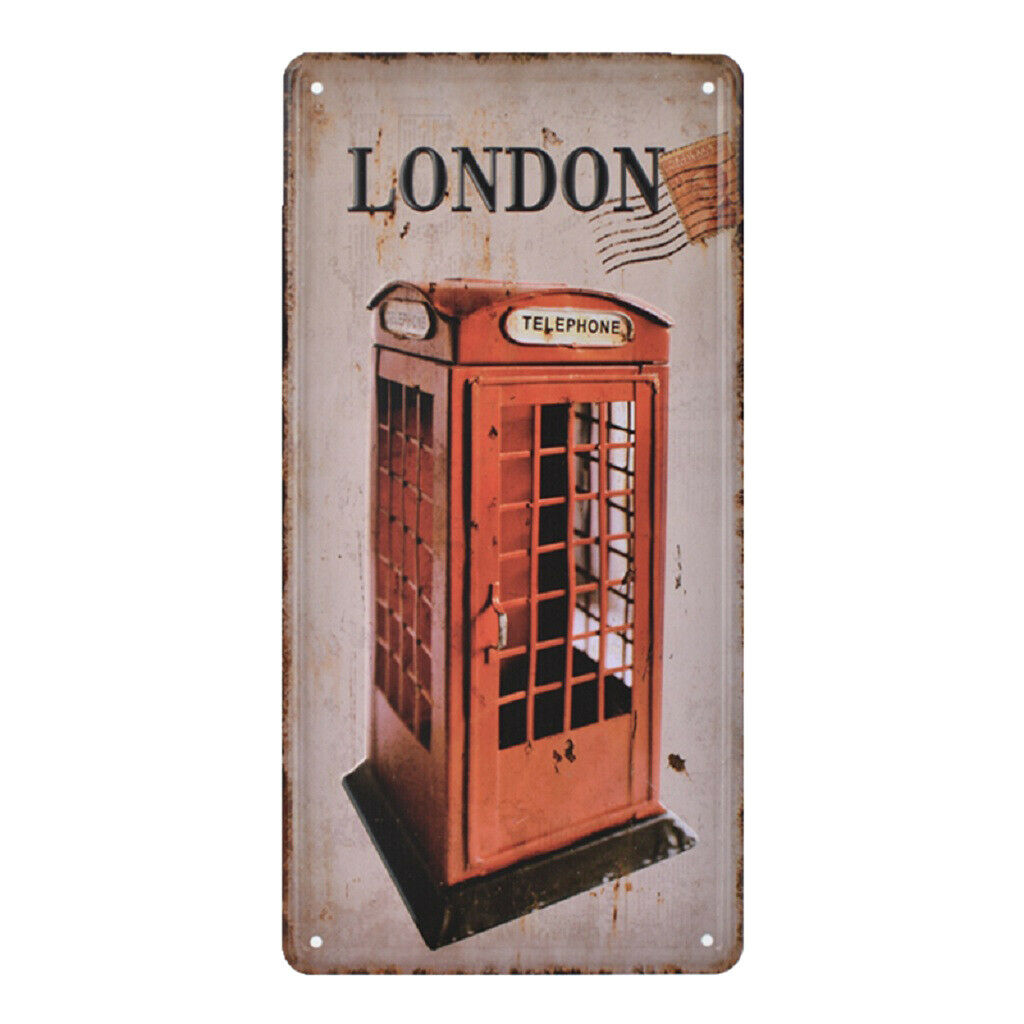 Various Retro Tinplate Metal Sign Wall Metal Plaque Bar Coffee Shop Decor C