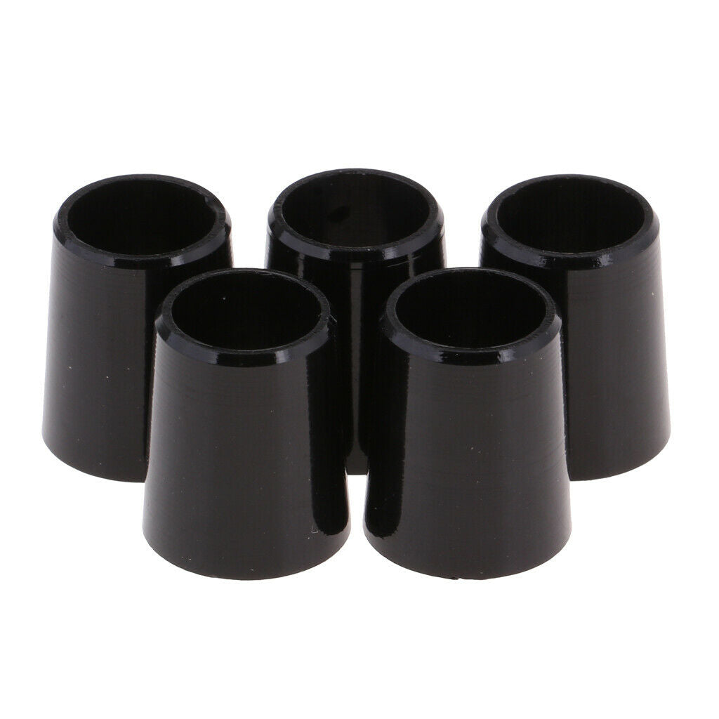2X Replacement Golf Shaft Ferrules Adapter End Caps Black Accessories 0.370