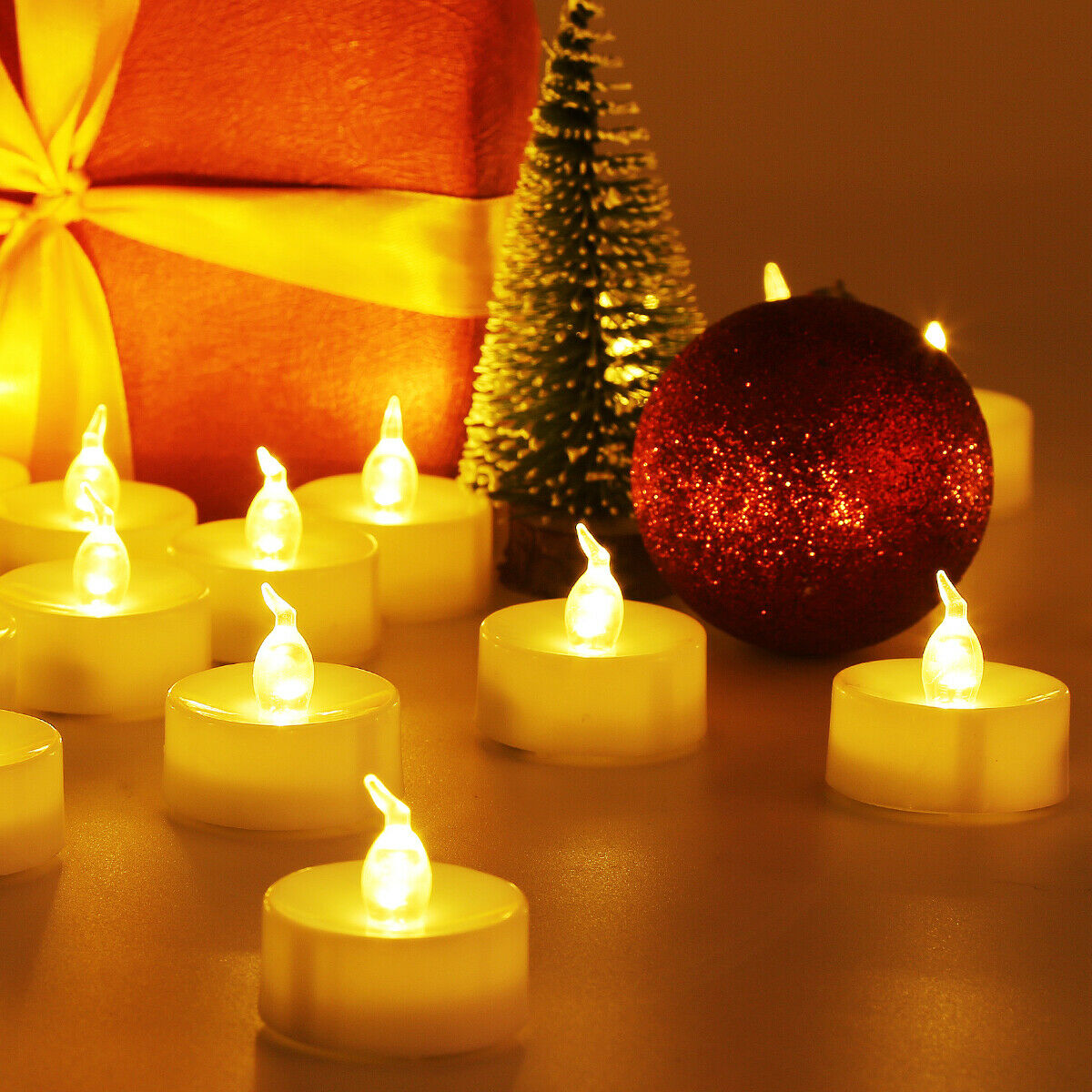 24x Flameless LED Candle Battery Operated Tea Light Flickering Wedding Decor