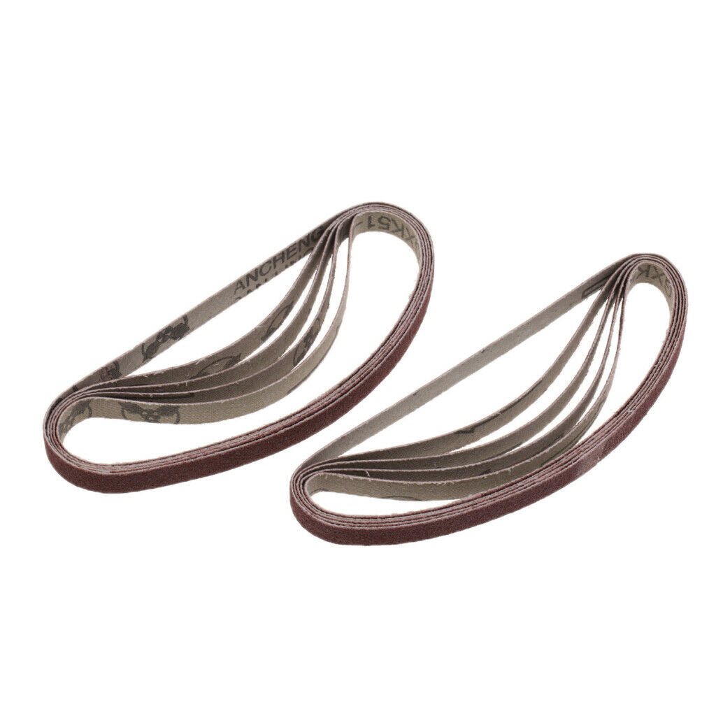 Set of 80 Heavy-Duty Power Grit Metal Grinding Belt Sander Tools Sandpaper