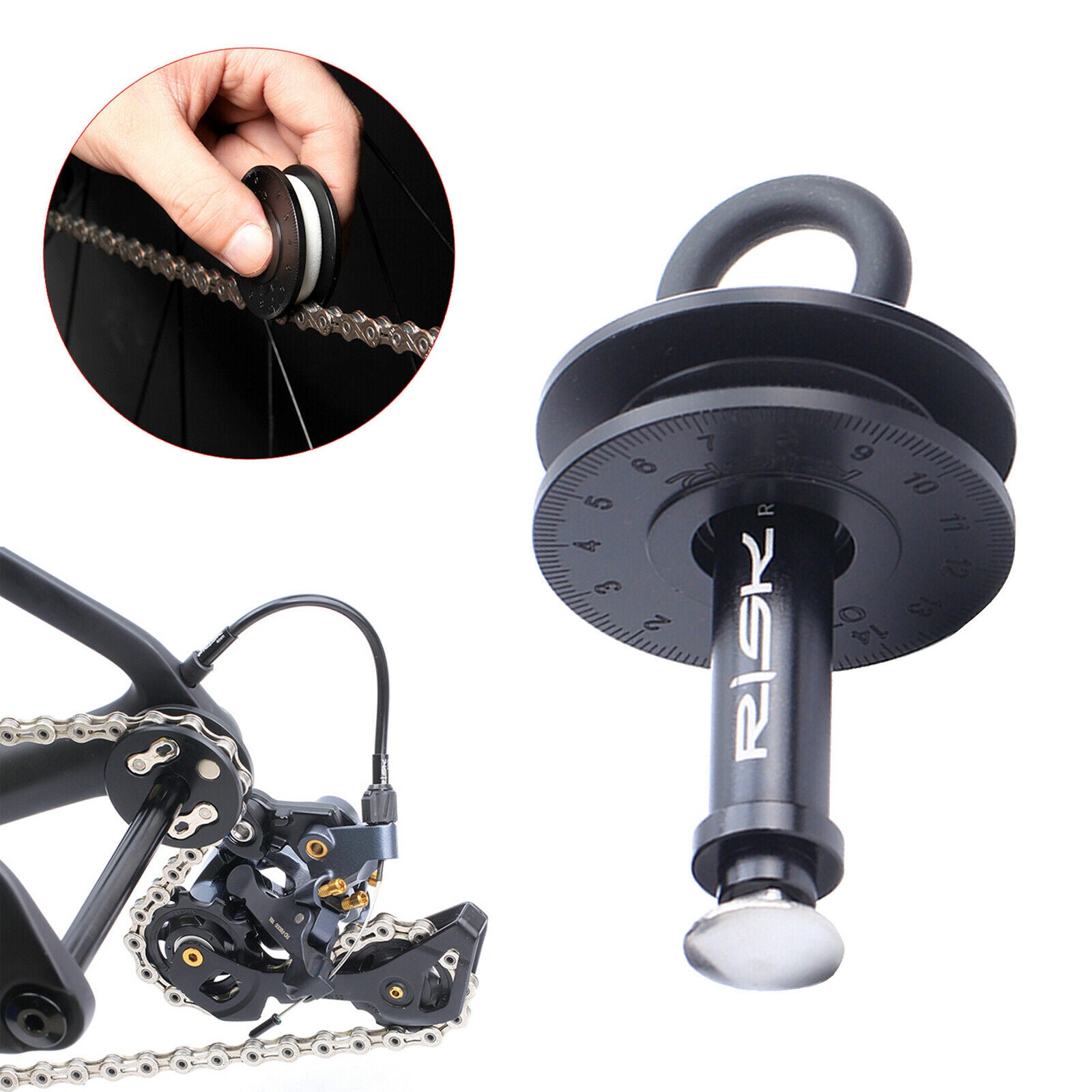 Bike Dummy Hub Tools Quick Cleaning Cycling Bicycle Chain Keeper Holder Clamp