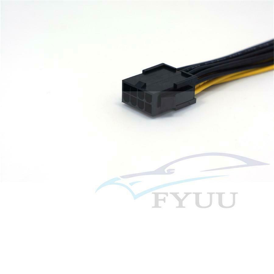 10 pack PCIE 12v 8 pin to Dual 6+2 pin PCI-E Power Cable Splitter 18AWG