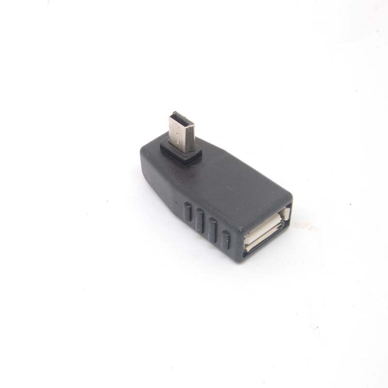 90 Degree right angle A Female to 5-pin B Male Mini USB OTG Host adapter USB2.0