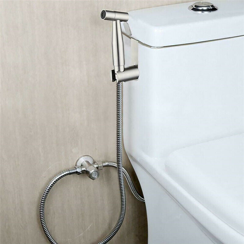 Toilet Bidet Spray Stainless Steel Handheld Shattaf Bathroom Sprayer Shower Head
