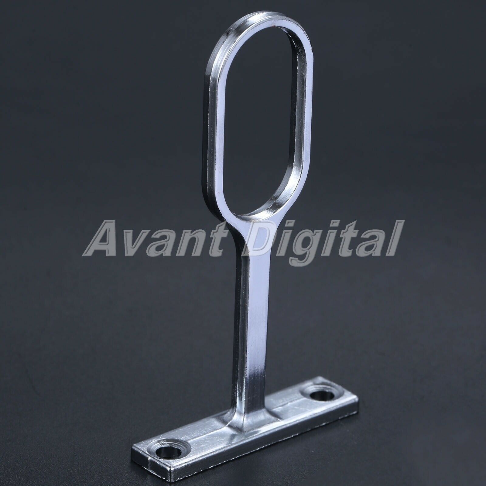 16mm Tube Dia Wardrobe Rod Rail End Alloy Bathroom Towel Brackets Support Set