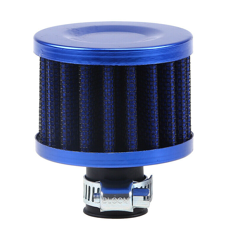 12mm Universal Blue Cylinder Crankcase Cold Air Intake Breather Filter Replace