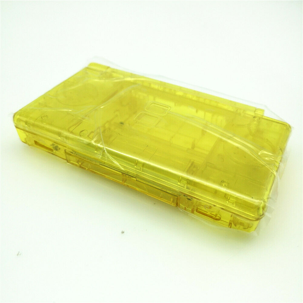 New Clear Yellow Full Housing Shell Case Buttons Tool Kits for Nintendo DSl NDSL