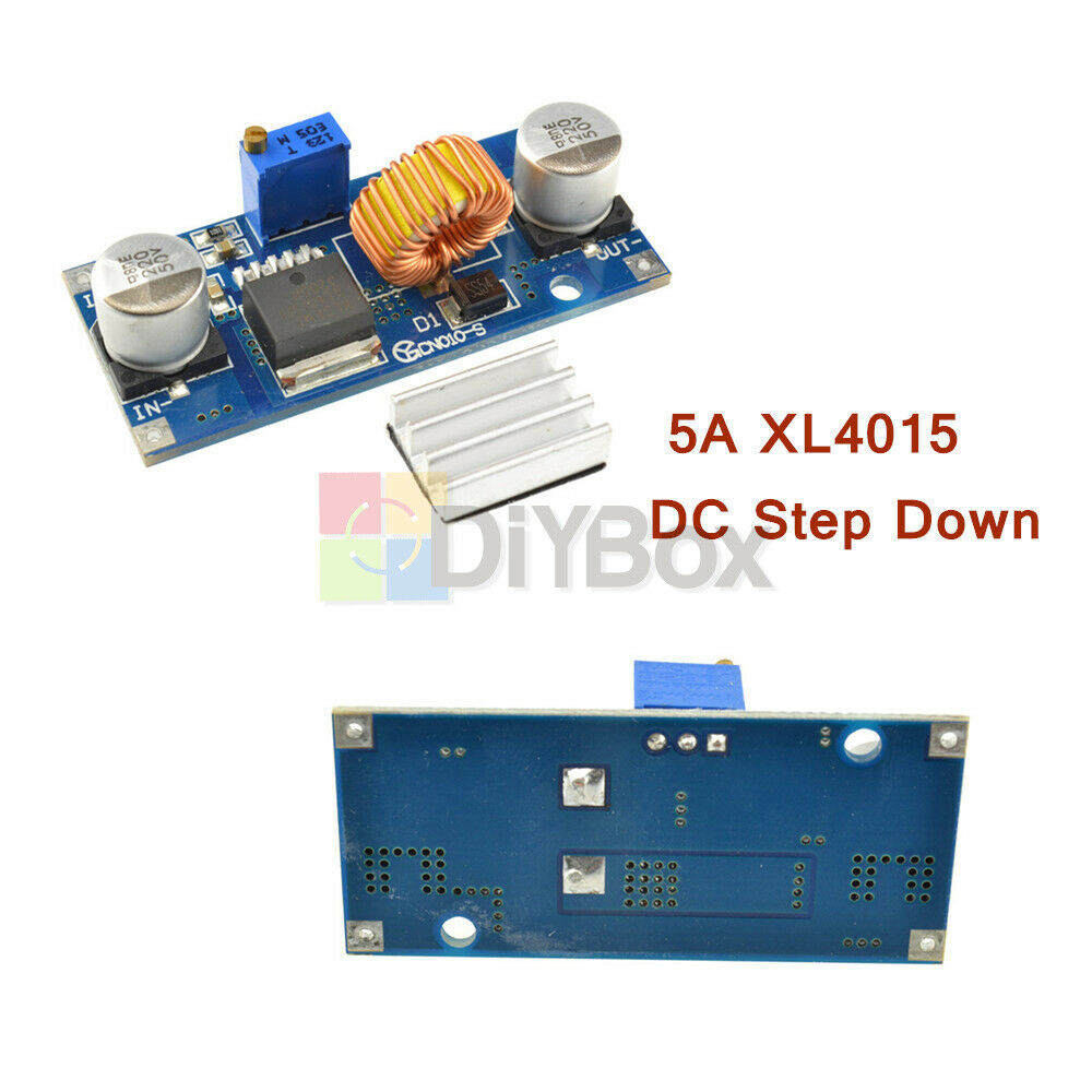2PCS 5A XL4015 DC-DC adjustable step-down module 4~38V 96% NEW