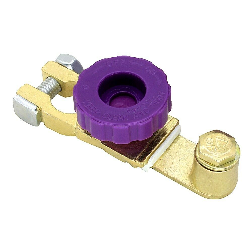 2PCS Pure Copper Car SUV Truck Battery Terminal Disconnect Switch Link Connector