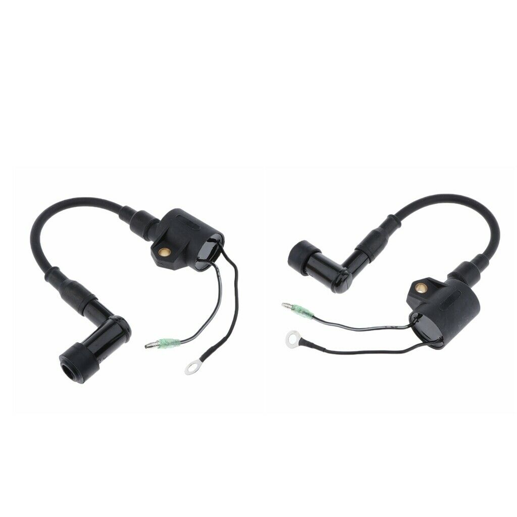 2x Marine Ignition Coils for Yamaha 40HP 50HP 2 stroke Outboard Motors