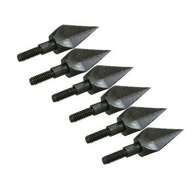 12pcs 125Grain Screw-In Broadhead Traditional Arrow Head Archery Hunting Bow s