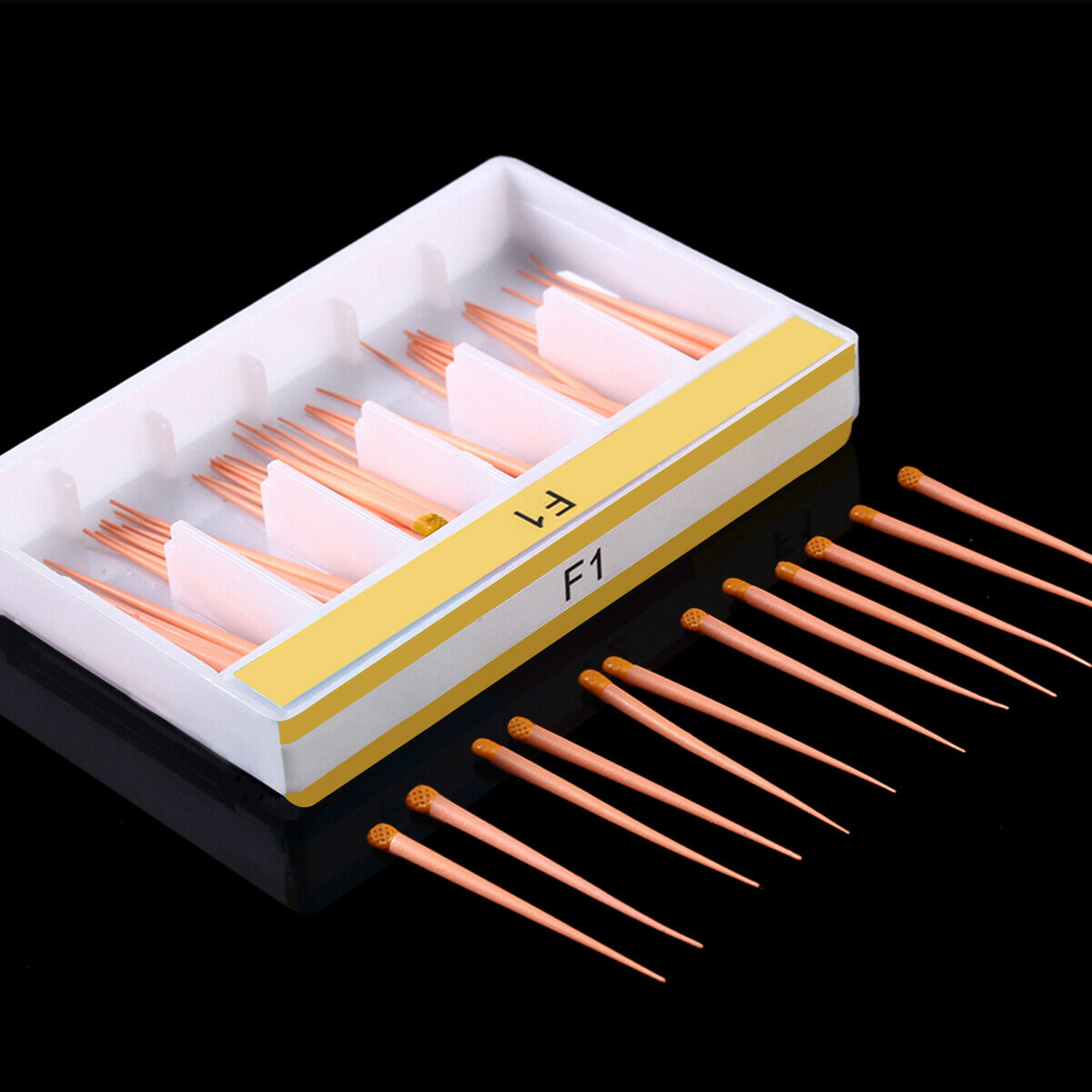 50 Kits Dental Endo Root Canal Gutta Percha Points Obturating Tips F1 AZDENT