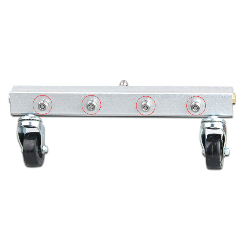High Pressure Autos Under Body Chassis Washer 4 Spray Nozzle Water Gun Cleaning