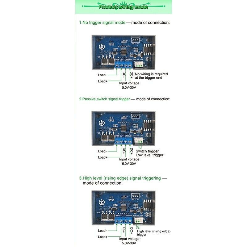 ZK-KTD4 mOS Switch Trigger Cycle Timing Delay module Solenoid Valve Control 5VZ4