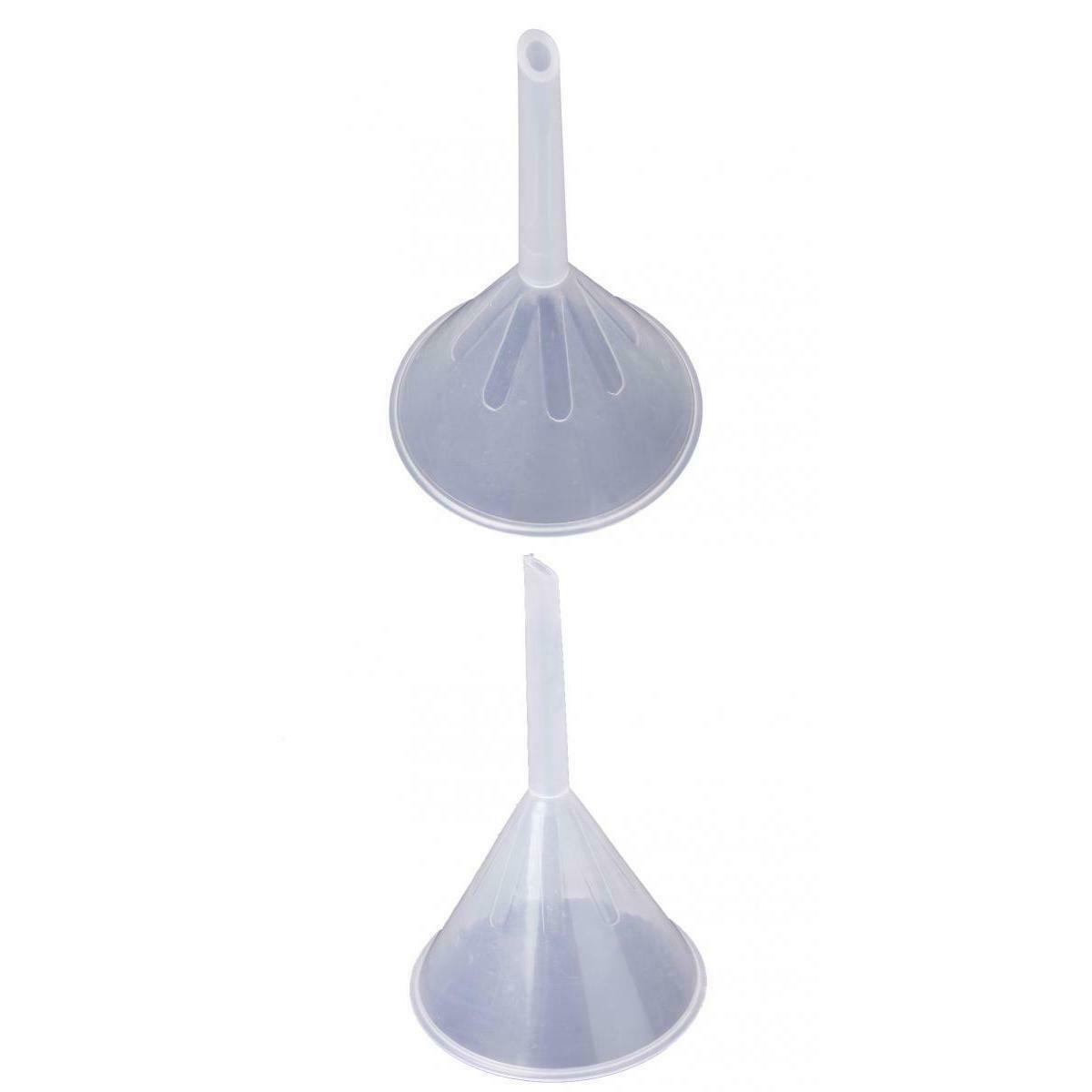75mm+90mm Water Refilling Oil Fuel Plastic Funnel Filter Lab Liquid Kitchen Tool