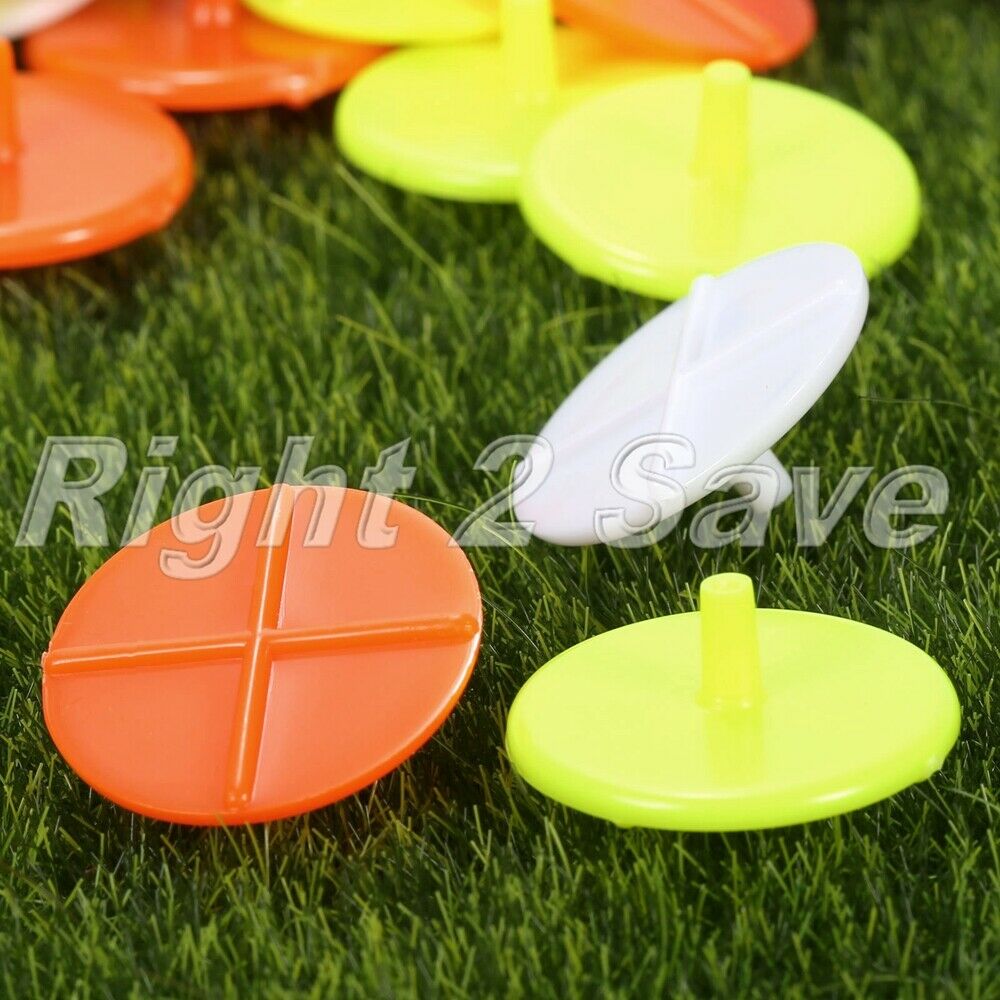 100Pcs Round Cross Golf Ball Markers Golf Club Position Training Marker Aid