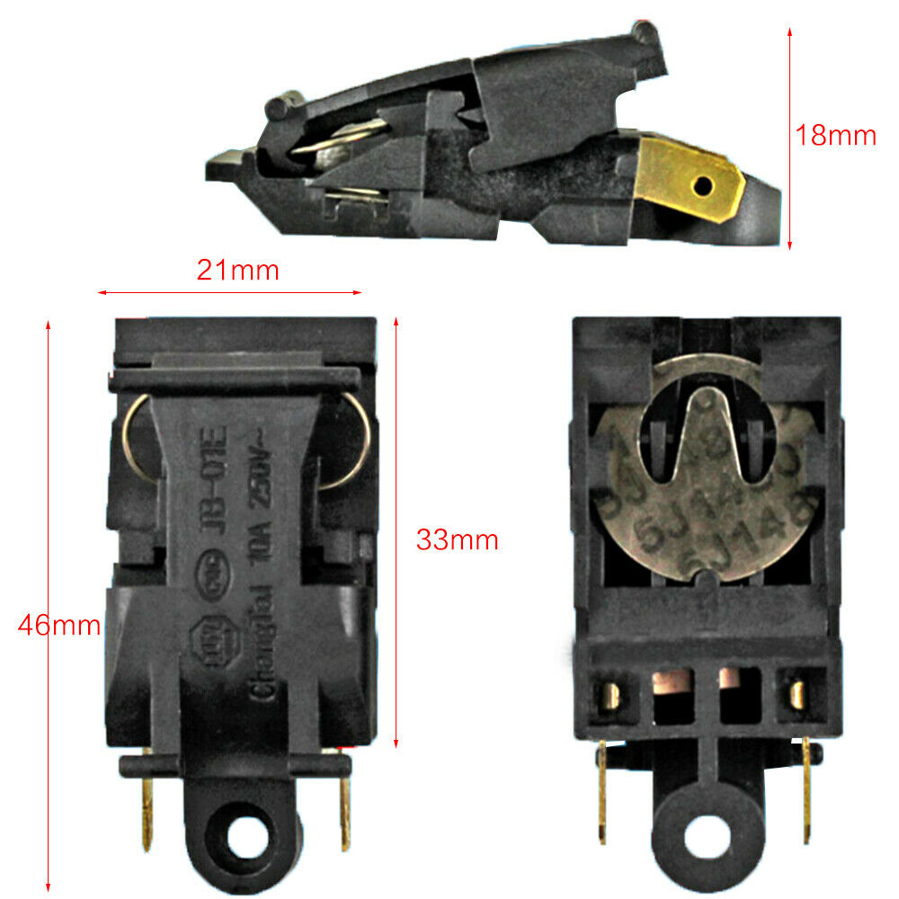 5PCS 250CV 4.6x2.2mm 13A Electric Kettle Thermostat Temperature Control Switch